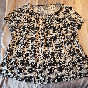 Stylish Black and Gray Women's Blouse